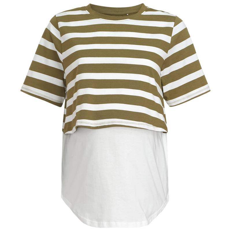 Damen Umstands-T-Shirt im Lagen-Look von Gina