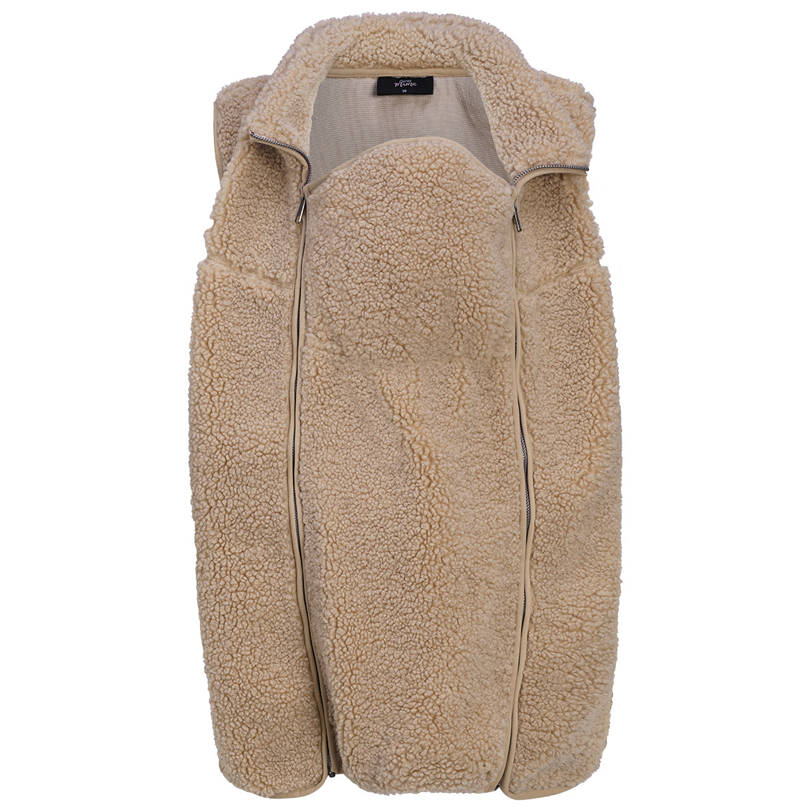 Damen Umstands-Teddyweste mit Babyeinsatz Damen Umstands-Teddyweste mit Babyeinsatz von Gina