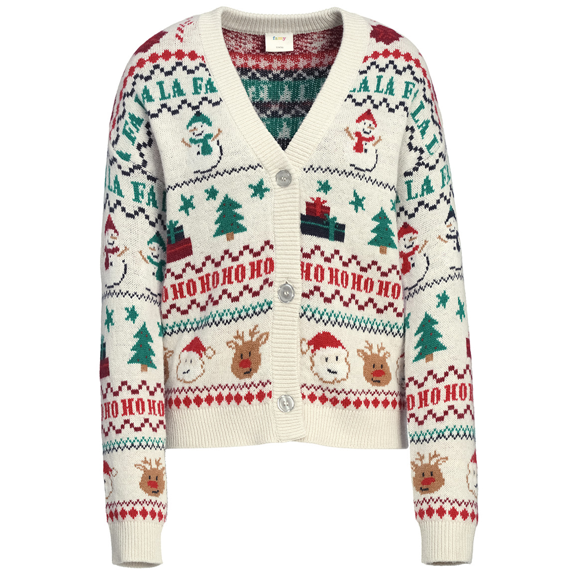 Damen Weihnachtsstrickjacke im Norweger-Style Damen Weihnachtsstrickjacke im Norweger-Style von Gina