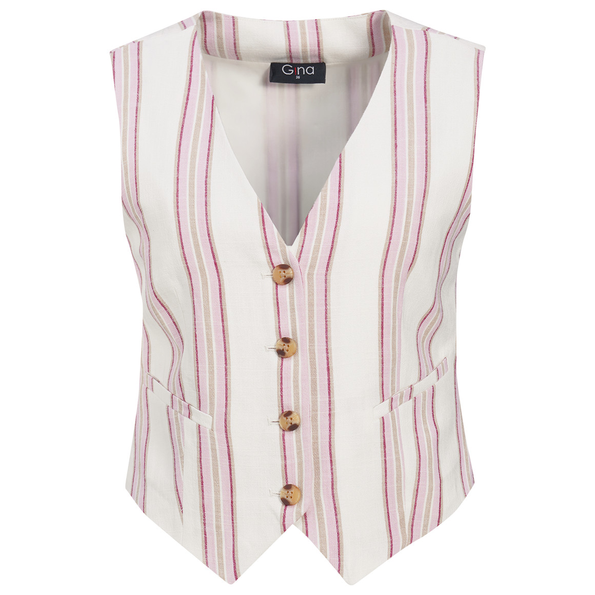 Damen Weste mit Leinen-Anteil von Gina