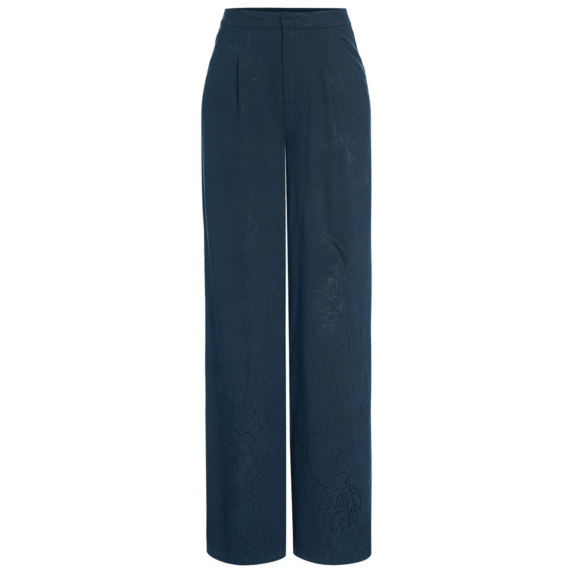 Damen Wide-Leg-Hose mit Jacquardmuster von Gina