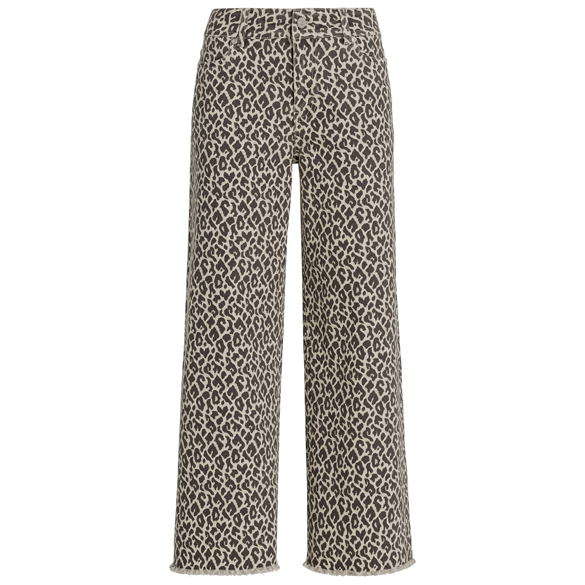 Damen Wide-Leg-Jeans im Animal-Look von Gina