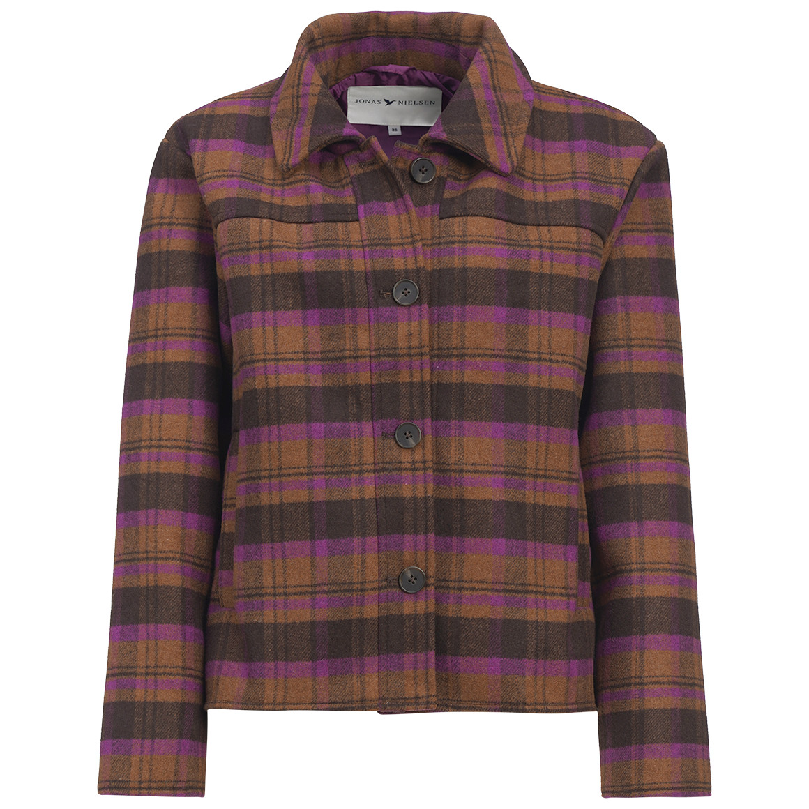 Damen Wolljacke mit Karo-Muster Damen Wolljacke mit Karo-Muster von Gina