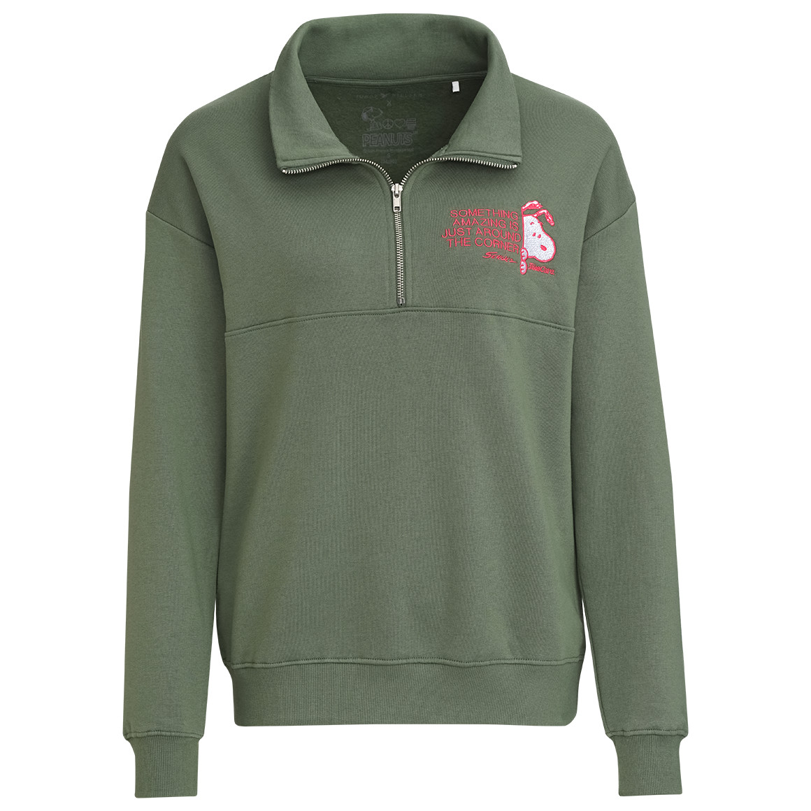 Peanuts Sweatshirt im Troyer-Style von Gina