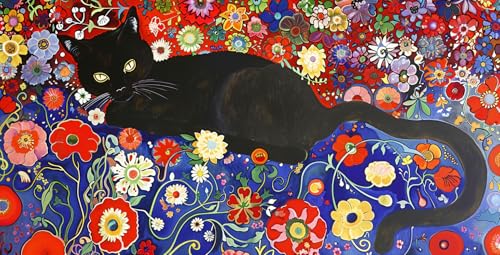 Ginfonr Puzzle 1000 Teile, Katze Puzzle Erwachsene Herausforderndes Rätsel,Blumenmeer Puzzlespiele Für Die Ganze Familie, EIN Festliches Geschenk Für Freunde in Einer Schönen Verpackung Ginfonr Puzzle 1000 Teile, Katze Puzzle Erwachsene Herausforderndes Rätsel,Blumenmeer Puzzlespiele Für Die Ganze Familie, EIN Festliches Geschenk Für Freunde in Einer Schönen Verpackung von Ginfonr