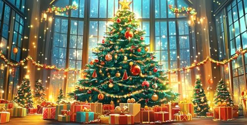 Ginfonr Puzzle 1000 Teile, Weihnachten Puzzle Erwachsene Herausforderndes Rätsel,Weihnachtsbaum Puzzlespiele Für Die Ganze Familie, EIN Festliches Geschenk Für Freunde in Einer Schönen Verpackung von Ginfonr