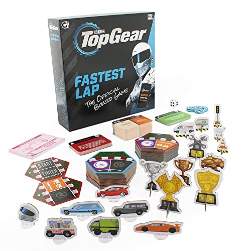 Ginger Fox Das offizielle BBC Top Gear Brettspiel | Schnellste Runde 2021 Edition | Alter 8+ | 3–6 Spieler | 30–45 Minuten Gameplay | Enthält interaktive Funktionen von Ginger Fox
