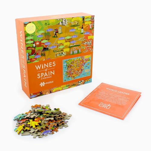 Puzzle Cru Wines of Spain and Portugal, 1000 Teile, buntes Puzzle, EIN schönes Geschenk für Weinliebhaber, Reisen Sie die iberischen Weinberge von Ihrem eigenen Zuhause aus Puzzle Cru Wines of Spain and Portugal, 1000 Teile, buntes Puzzle, EIN schönes Geschenk für Weinliebhaber, Reisen Sie die iberischen Weinberge von Ihrem eigenen Zuhause aus von Ginger Fox
