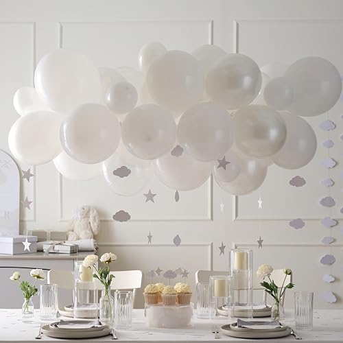 Baby Shower Ballonbogen Weiße Wolke mit 40 Perlglanzballons Baby Shower Ballonbogen Weiße Wolke mit 40 Perlglanzballons von Ginger Ray