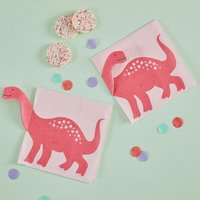 Dinosaurier Pop-Out-Papierservietten, 16 Stück, 24cm Dinosaurier Pop-Out-Papierservietten, 16 Stück, 24cm von Ginger Ray