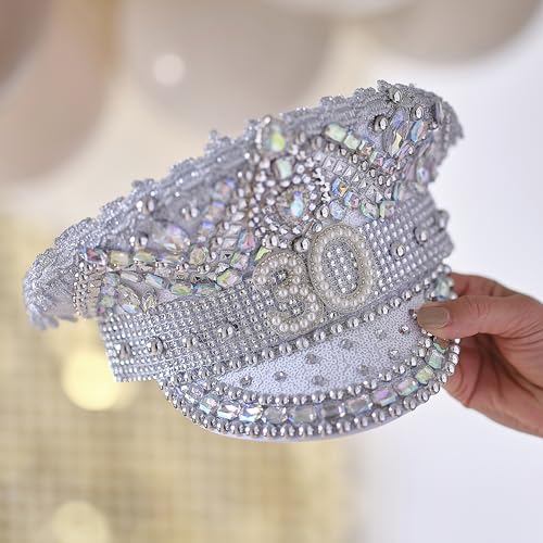 Ginger Ray 30th Birthday Silver Embellished Sequin Hat Milestone Party Wearable Accessory von Ginger Ray