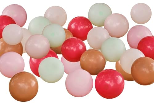 Ginger Ray 40 Stück Nude, Rot, Grün & Braun Bauernhof Thema Geburtstag Party Ballon Mosaik Ballon Ginger Ray 40 Stück Nude, Rot, Grün & Braun Bauernhof Thema Geburtstag Party Ballon Mosaik Ballon von Ginger Ray