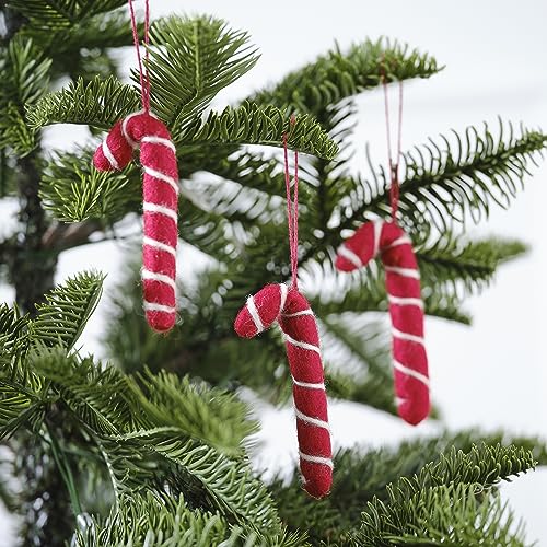 Ginger Ray Christmas Felt Candy Cane Tree Hängedekorationen, 3 Stück, Einheitsgröße von Ginger Ray