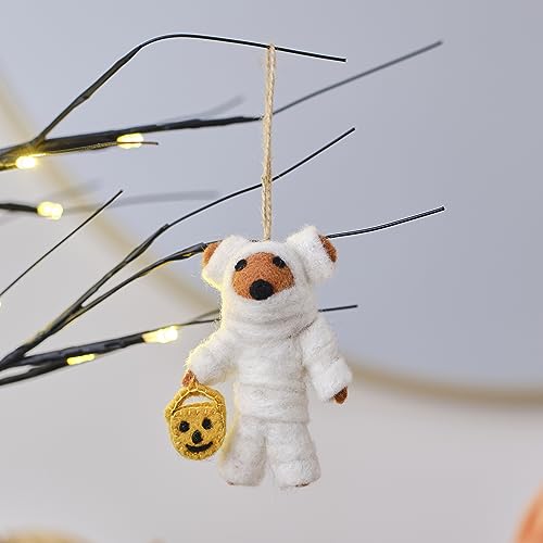 Ginger Ray Felt Mummy Bear Hanging Ornament Halloween-Baumdekoration von Ginger Ray
