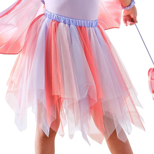 Ginger Ray Mädchen-Schmetterlings-Tutu mit rotem, rosa und lila Tüll für Geburtstage und Kostümpartys. Alter: 3–5 Jahre von Ginger Ray