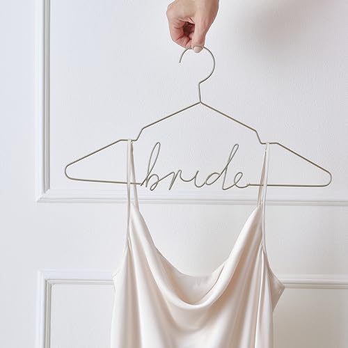 Ginger Ray Gold Metal 'Bride' Clothes Hanger for Wedding Dress 44.5cm von Ginger Ray