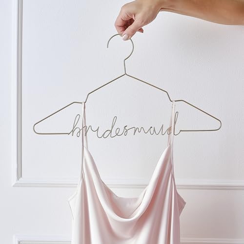 Ginger Ray Gold Metal 'Bridesmaid' Clothes Hanger for Bridesmaids Dress 44.5cm von Ginger Ray