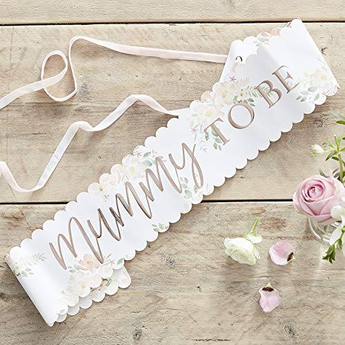 Ginger Ray Baby Shower 'Mummy to Be' Papierschärpe mit Band, Gold von Ginger Ray