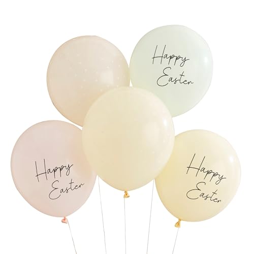 Ginger Ray Pastel Eco Easter Balloon Decorations Pack of 5 von Ginger Ray