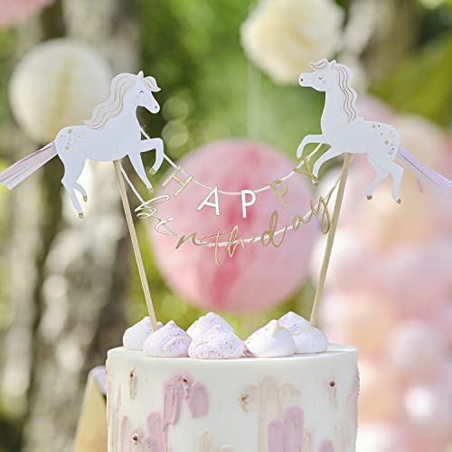 Ginger Ray Princess Unicorn Happy Bithday Cake Topper, Mehrfarbig Ginger Ray Princess Unicorn Happy Bithday Cake Topper, Mehrfarbig von Ginger Ray
