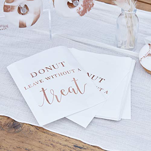 Ginger Ray Rose Gold Wedding Paper Sweet Süßigkeitentüten für Gastgeschenke, 2 Stück von Ginger Ray