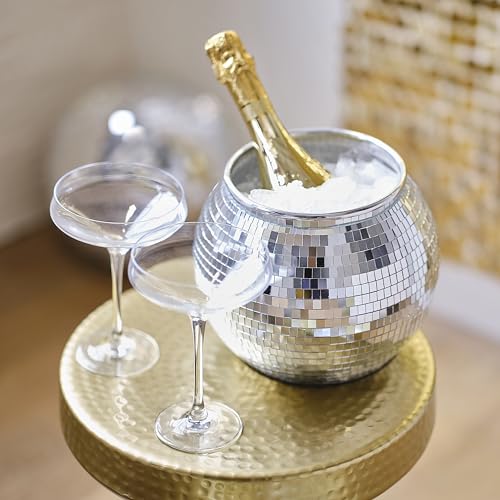 Ginger Ray Silver Disco Ball Ice Bucket Party Table Centrepiece Decoration 22cm von Ginger Ray