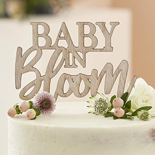 Ginger Ray Tortenaufsatz für Babyparty, aus Holz, Motiv "Baby in Bloom" Ginger Ray Tortenaufsatz für Babyparty, aus Holz, Motiv "Baby in Bloom" von Ginger Ray