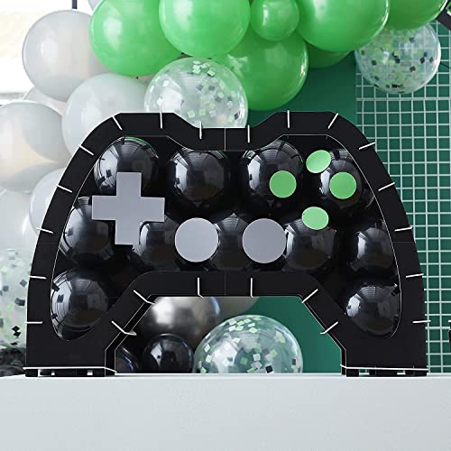 Ginger Ray Videospiel-Controller-Form Mosaik Kinder Party Gamer Dekoration Luftballons Kit, schwarz, groß von Ginger Ray
