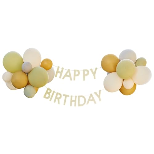 Ginger Ray Let's Go Wild Happy Birthday Buchstaben-Wimpelkette mit Latexballons, 24 Luftballons, mehrfarbig Ginger Ray Let's Go Wild Happy Birthday Buchstaben-Wimpelkette mit Latexballons, 24 Luftballons, mehrfarbig von Ginger Ray