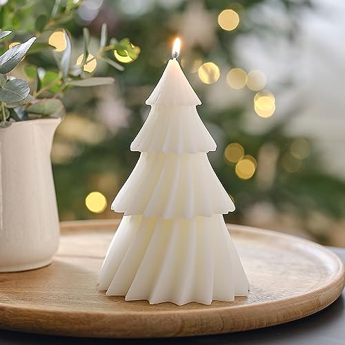 Ginger Ray White Christmas Tree Shaped Kerze Tischkamin Dekoration von Ginger Ray