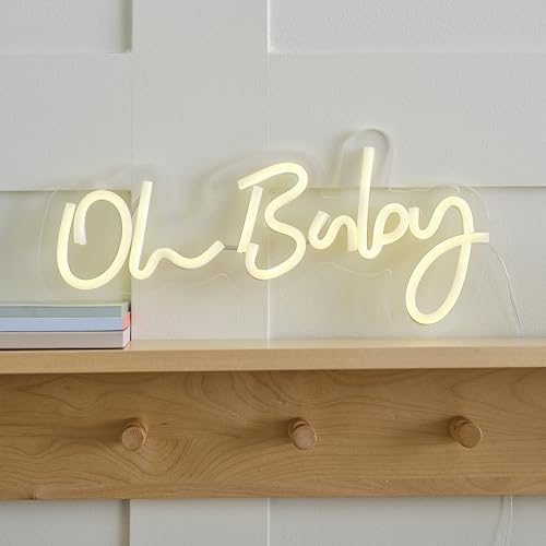 Ginger Ray White 'Oh Baby' Neon Wall Light Baby Shower or Nursery Decoration 17cm x 34cm Ginger Ray White 'Oh Baby' Neon Wall Light Baby Shower or Nursery Decoration 17cm x 34cm von Ginger Ray