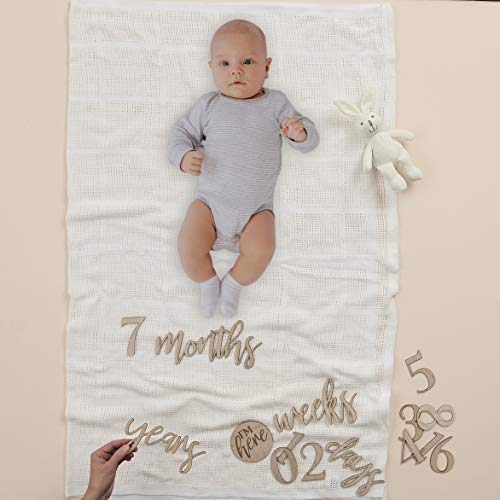 Ginger Ray Wooden Pregnancy & Baby Milestone Schilder aus Holz, 17 Stück Ginger Ray Wooden Pregnancy & Baby Milestone Schilder aus Holz, 17 Stück von Ginger Ray
