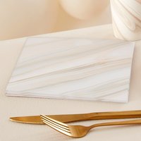 Papierservietten mit Marmordruck in beige, 8er Pack, 33cm x 33cm Papierservietten mit Marmordruck in beige, 8er Pack, 33cm x 33cm von Ginger Ray