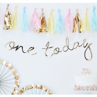 Partygirlande "One Today", 1,5m Partygirlande "One Today", 1,5m von Ginger Ray