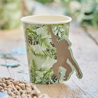 Pop-Out-Becher im Dschungel-Design, 8 Stück, 266ml Pop-Out-Becher im Dschungel-Design, 8 Stück, 266ml von Ginger Ray