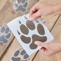 Vinyl-Fußbodenaufkleber, Pfotenabdrücke, 6er Pack, 17cm x 13cm Vinyl-Fußbodenaufkleber, Pfotenabdrücke, 6er Pack, 17cm x 13cm von Ginger Ray