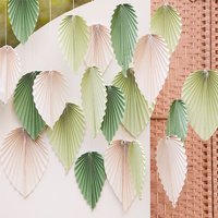 Wanddekoration "Palmblätter", 25 Stück in verschiedenen Größen und Farben Wanddekoration "Palmblätter", 25 Stück in verschiedenen Größen und Farben von Ginger Ray
