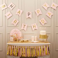 Wimpelkette "Happy Birthday", 2,5m Wimpelkette "Happy Birthday", 2,5m von Ginger Ray