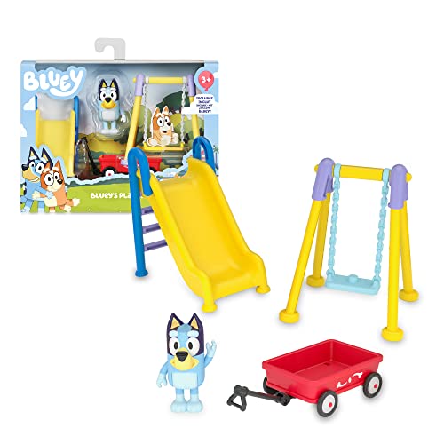Giochi Preziosi Bluey Playset Spielplatz, Spielset mit Bluey-Figur, ca. 7 cm, wie im Fernsehen, für Kinder ab 3 Jahren, BLY02100, Mehrfarbig von Giochi Preziosi