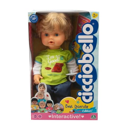 Cicciobello Best Friends - Cicciobello Puppe 42 cm mit Pflanzenfunktion, Modell mit grünem T-Shirt mit Rezept auf der Rückseite, für Kinder ab 2 Jahren Cicciobello Best Friends - Cicciobello Puppe 42 cm mit Pflanzenfunktion, Modell mit grünem T-Shirt mit Rezept auf der Rückseite, für Kinder ab 2 Jahren von Giochi Preziosi
