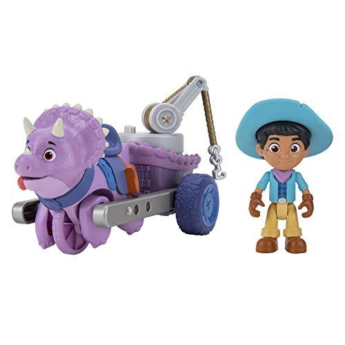 Giochi Preziosi Dino Ranch Miguel & Tango, Fahrzeug mit Dinosaurier und hoher Figur ca. 7,5 cm, TV, für Kinder ab 3 Jahren, DNA03300, wertvolle Spiele von Giochi Preziosi