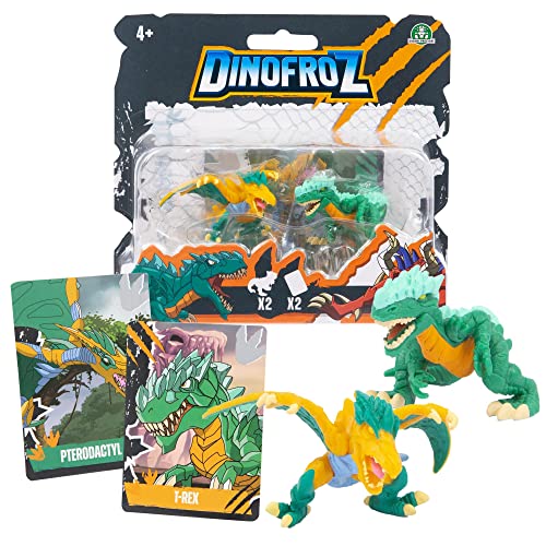 Giochi Preziosi, Dinfroz T-Rex + Pterodactyl – 2 Figuren à 5 cm – 2 Dino-Karten enthalten – für Kinder ab 3 Jahren Giochi Preziosi, Dinfroz T-Rex + Pterodactyl – 2 Figuren à 5 cm – 2 Dino-Karten enthalten – für Kinder ab 3 Jahren von Giochi Preziosi