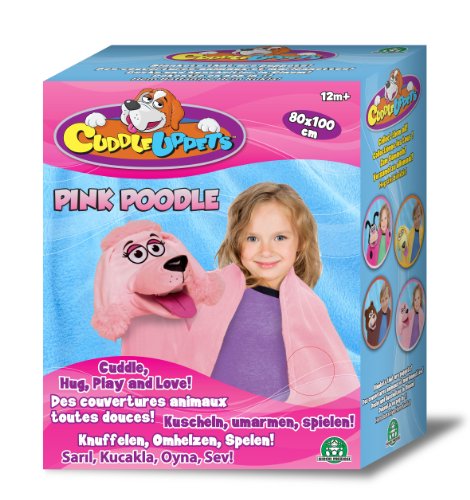 Giochi Preziosi 70856011 - Cuddleuppets Pudel Kuscheldecke, pink von Giochi Preziosi