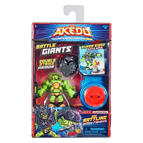 Giochi Preziosi Akedo - Giant Einzelfigur Tonk, Controller mit Knopf, Rüstung für doppelte Verteidigung, für Kinder ab 6 Jahren, Mehrfarbig Giochi Preziosi Akedo - Giant Einzelfigur Tonk, Controller mit Knopf, Rüstung für doppelte Verteidigung, für Kinder ab 6 Jahren, Mehrfarbig von Giochi Preziosi