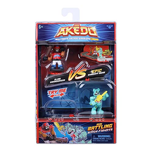 Giochi Preziosi Akedo Glam Granderson VS Epic Shreddy Bear Komplettset zum Starten, 2 Akedo Krieger und 2 Controller im Lieferumfang enthalten, für Kinder ab 6 Jahren, AKE01200 Giochi Preziosi Akedo Glam Granderson VS Epic Shreddy Bear Komplettset zum Starten, 2 Akedo Krieger und 2 Controller im Lieferumfang enthalten, für Kinder ab 6 Jahren, AKE01200 von Giochi Preziosi