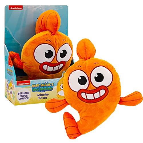Giochi Preziosi Baby Shark Big Show - Plüschtier in Form von Fisch, Orange, zum Umarmen von 30 cm, für Kinder bis 3 Jahre alt, BAH17200, William Giochi Preziosi Baby Shark Big Show - Plüschtier in Form von Fisch, Orange, zum Umarmen von 30 cm, für Kinder bis 3 Jahre alt, BAH17200, William von Giochi Preziosi