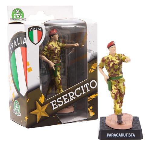 Giochi Preziosi Eer20700 - Figur mit 8 cm, sehr detaillierter Fallschirmjäger, sowohl in der Uniform als auch in der Division, für Kinder ab 3 Jahren von Giochi Preziosi