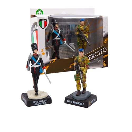 Giochi Preziosi Italienische Armee, offizielle Figur der Grenadierer und beweglicher Fante, Höhe 8 cm, Soldaten Militärspielzeug der italienischen Armee, detaillierte Uniform von Giochi Preziosi