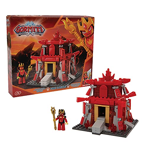 GORMITI - Feuerkonstruktionsset mit Mini-Figur, die Fiamma-Festung, 280-teilig, für Kinder ab 4 Jahren, Giochi Preziosi von Gormiti