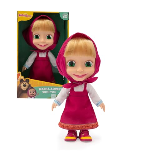 Giochi Preziosi Masha E Bär – Puppe Masha hoch 23 cm – Ikonische Figur aus der Serie Mascha und Bär mit Sommerkleidung und klassischem Halstuch, geeignet für Kleinkinder Giochi Preziosi Masha E Bär – Puppe Masha hoch 23 cm – Ikonische Figur aus der Serie Mascha und Bär mit Sommerkleidung und klassischem Halstuch, geeignet für Kleinkinder von Giochi Preziosi